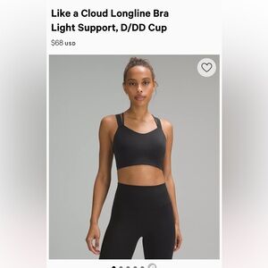 Lululemon like a cloud longline bra